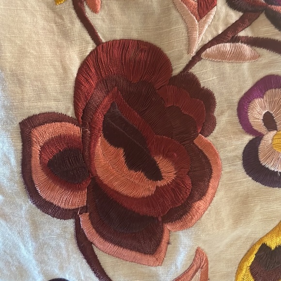 ULLA JOHNSON Yana Embroidered Linen And Cotton-Blend Midi Skirt - Picture 8 of 14